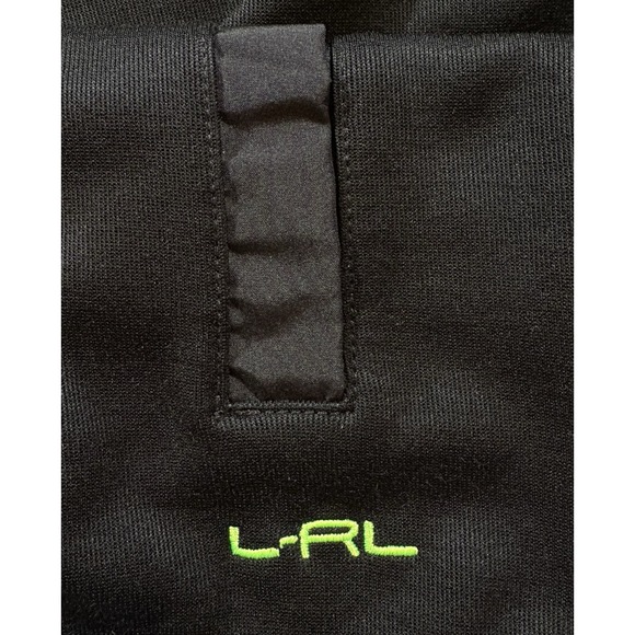 Lauren Active Ralph Lauren Womens LRL Large Full Zip Black Green Jacket - 497 - Picture 7 of 9